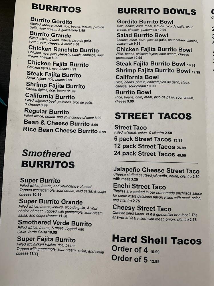 El Gordito Feliz Menu image 3